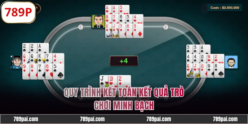 Quy trình kết toán kết quả trò chơi minh bạch